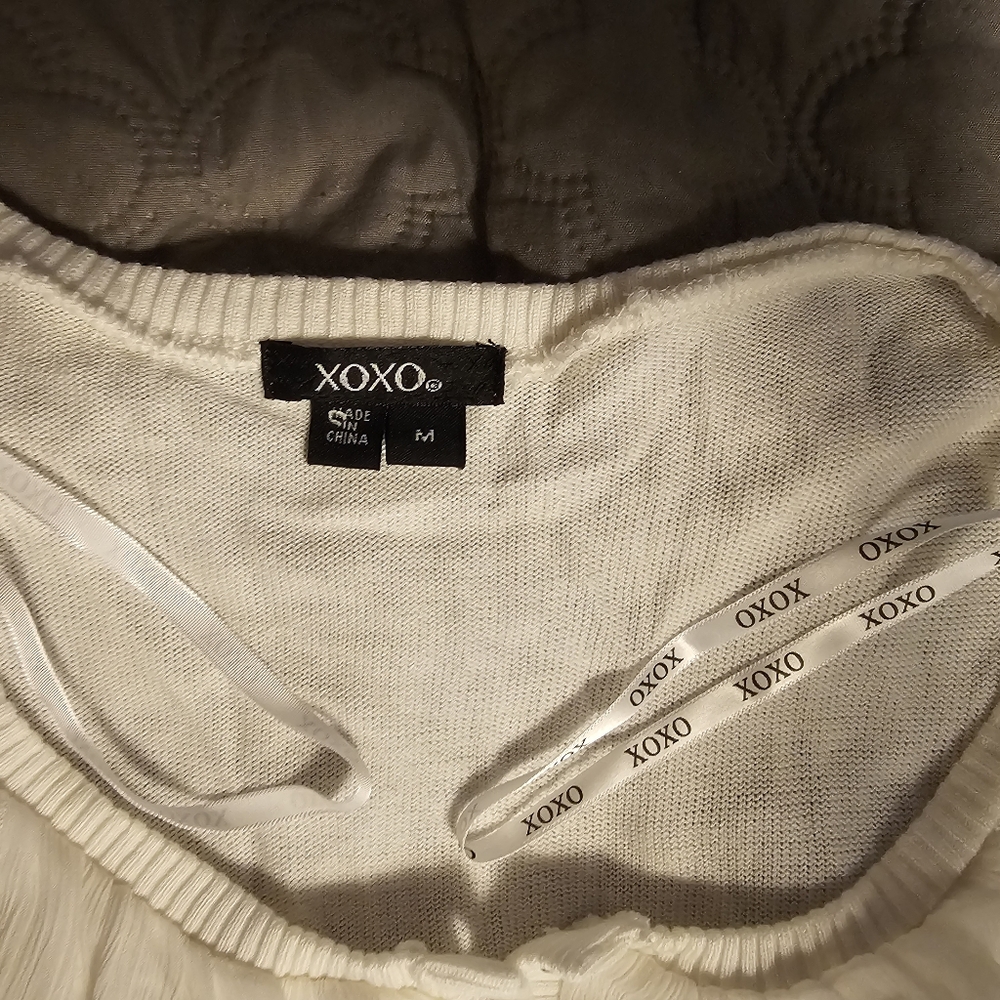 White Ruffled Top From Xoxo - Picture 2 of 4